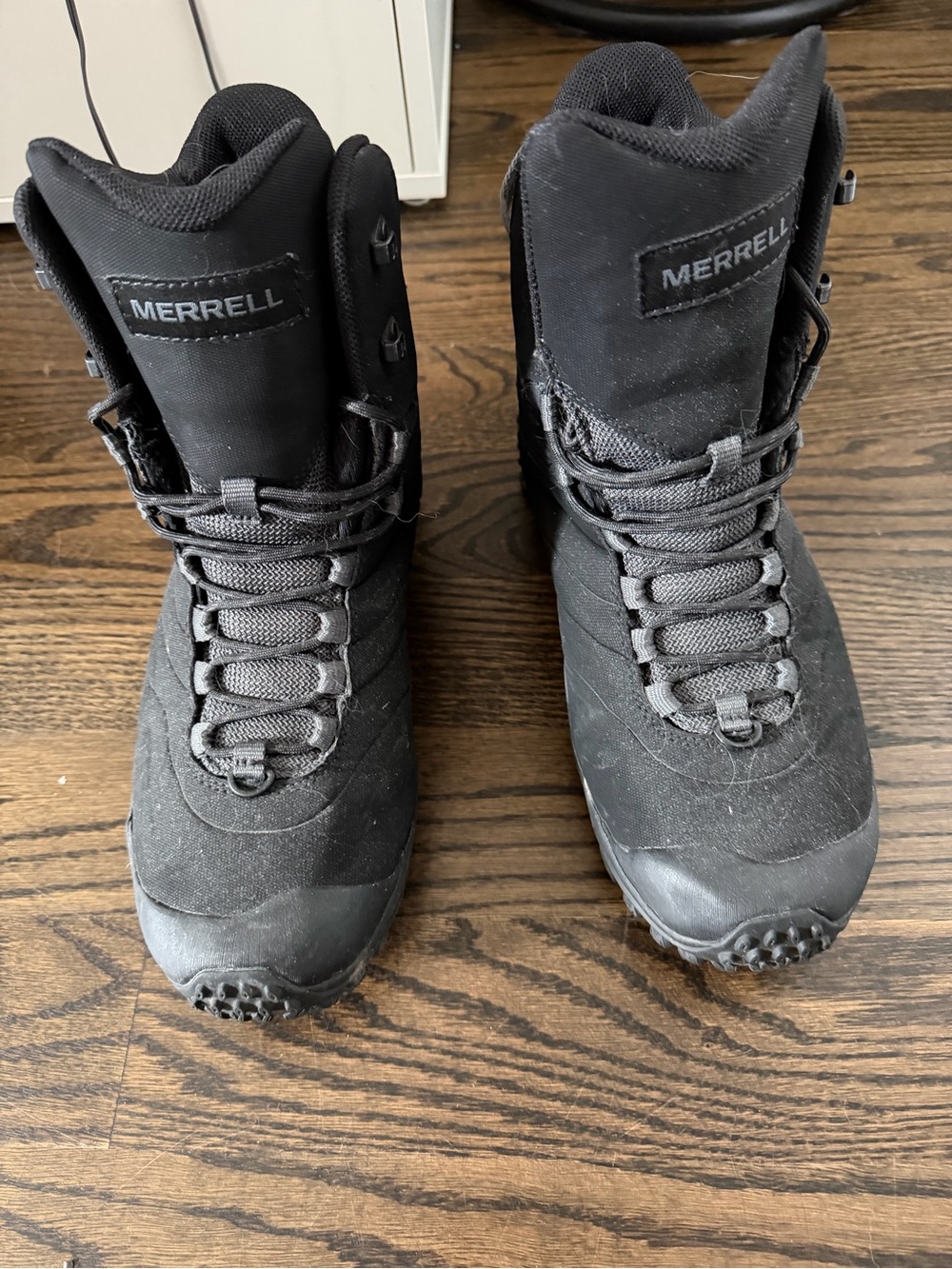 Merrell Men's Black Lace-Up Hiking Boots